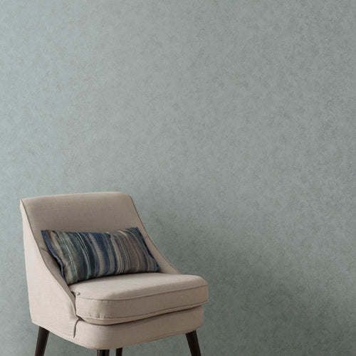 Fenton Duck Egg Blue Luxury Plain Wallpaper