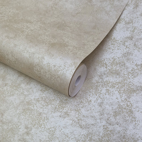 Fenton Soft Gold Luxury Plain Wallpaper