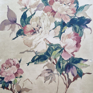 Madama Butterfly Ivory Cream Luxury Floral Wallpaper