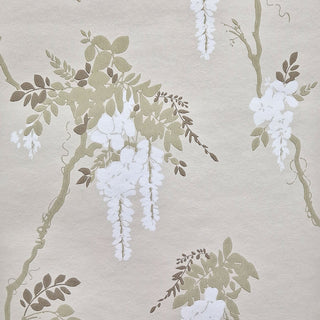 Leonora Ivory Neutral Luxury Floral Wallpaper