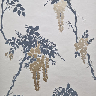 Leonora Gold and Black Luxury Floral Wallpaper