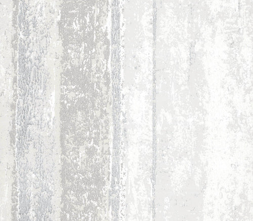 Linea Grey Silver Luxury Striped Wallpaper