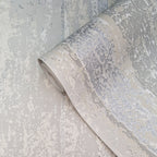 Linea Grey Silver Luxury Striped Wallpaper