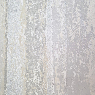 Linea Grey Silver Luxury Striped Wallpaper