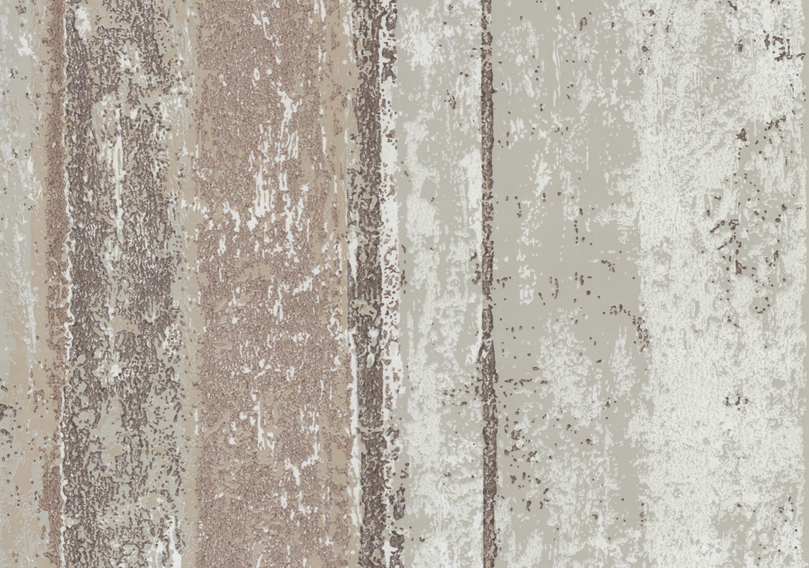 Linea Coral Copper Luxury Striped Wallpaper