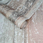 Linea Coral Copper Luxury Striped Wallpaper