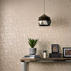 Glaze Coral Copper Luxury Geometric Wallpaper