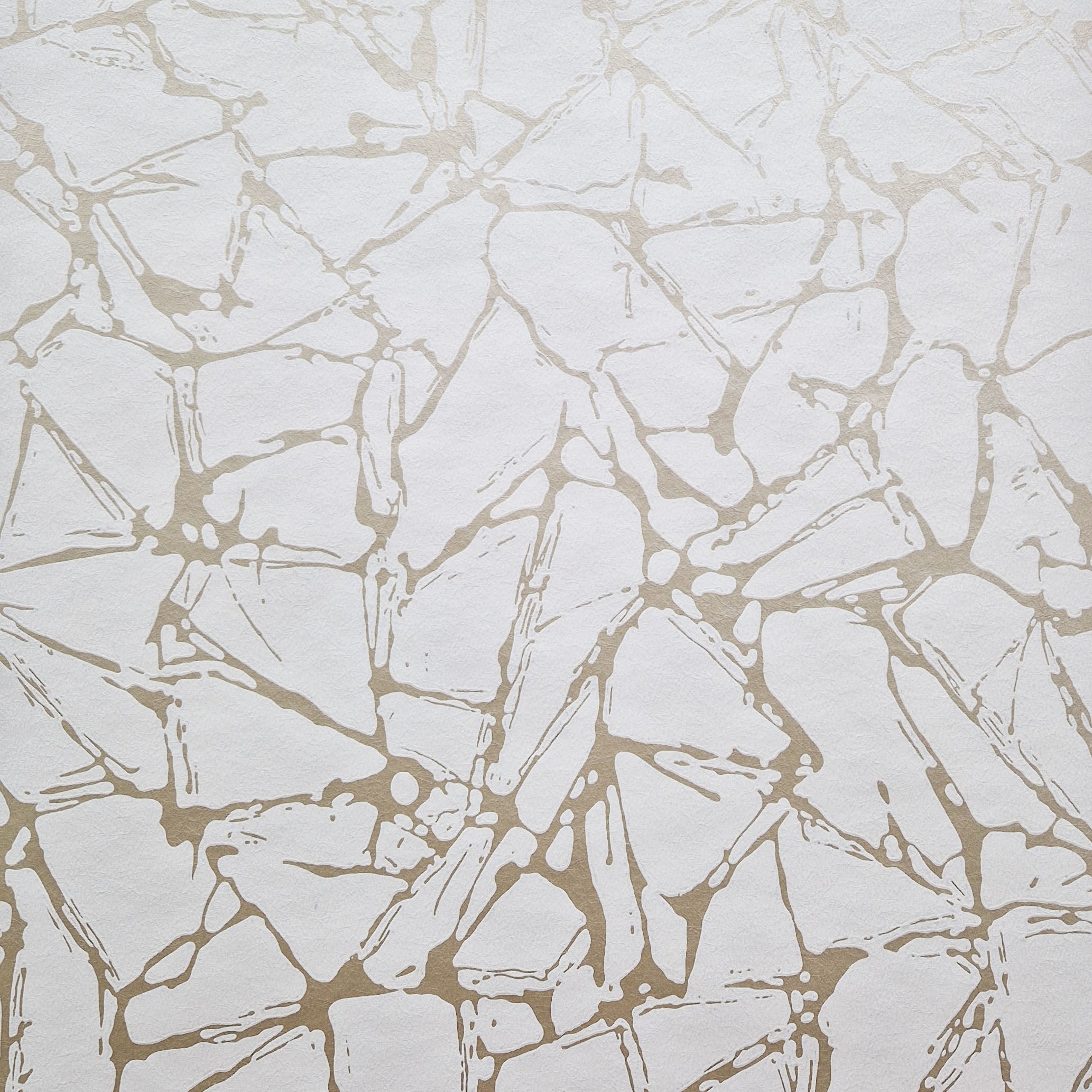 Glaze Natural Gold Luxury Geometric Wallpaper