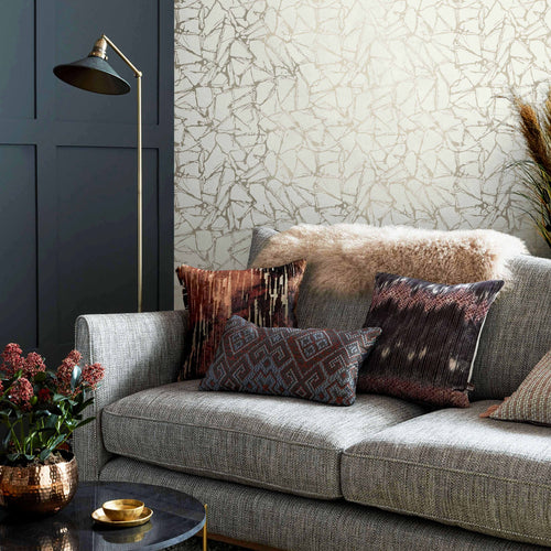 Glaze Natural Gold Luxury Geometric Wallpaper