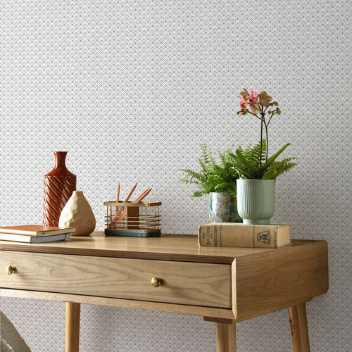 Gio Grey Luxury Geometric Wallpaper