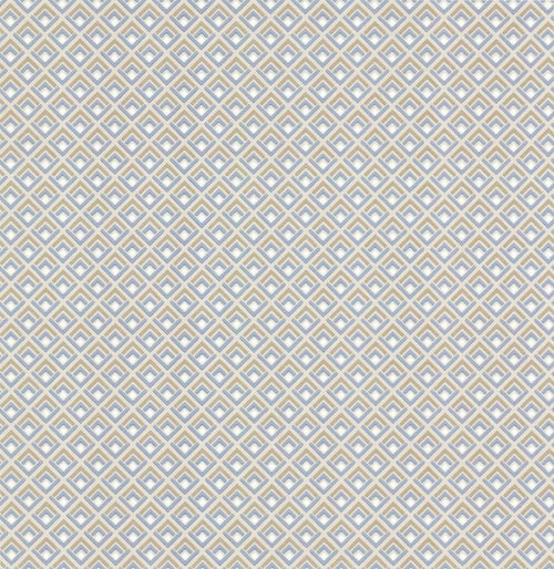 Gio Denim Blue Grey Luxury Geometric Wallpaper