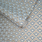 Gio Denim Blue Grey Luxury Geometric Wallpaper