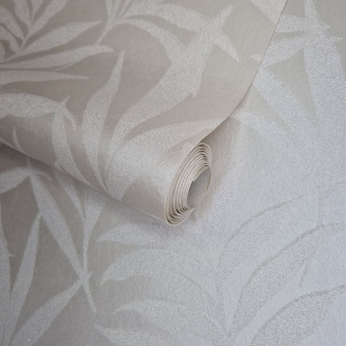 Verdi Ivory Cream Luxury Bead Wallpaper