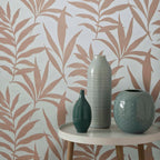 Verdi Coral Copper Luxury Bead Wallpaper