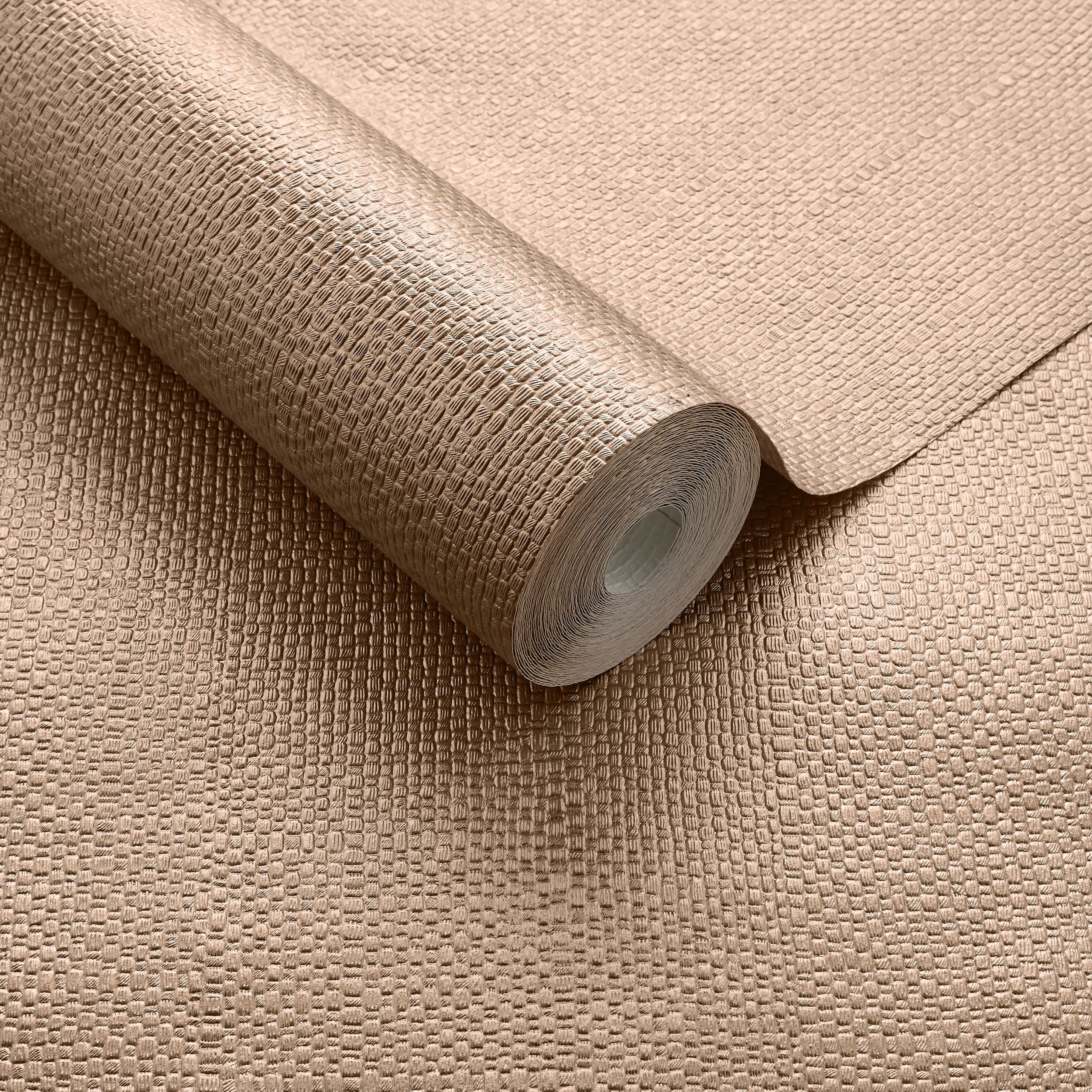 Serena Copper Luxury Textured Wallpaper