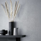 Serena Silver Luxury Textured Wallpaper