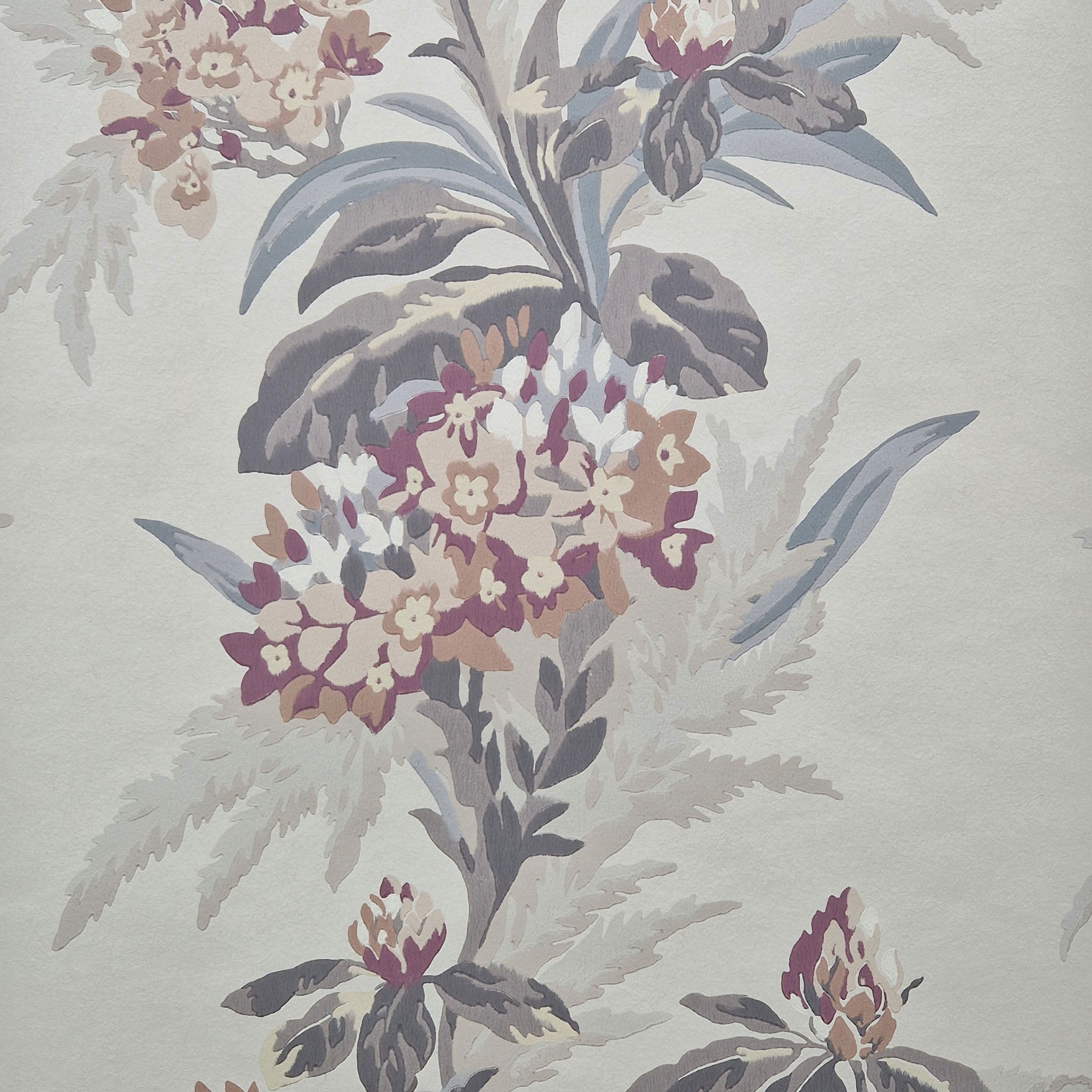 Aurora Beach Pink Luxury Floral Wallpaper