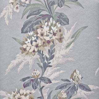 Aurora Mist Grey Luxury Floral Wallpaper