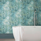Glade Seafoam Green Luxury Tree Wallpaper