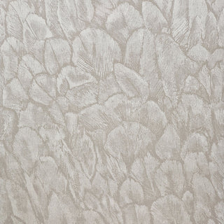 Tranquil Pearl Cream Luxury Feather Wallpaper