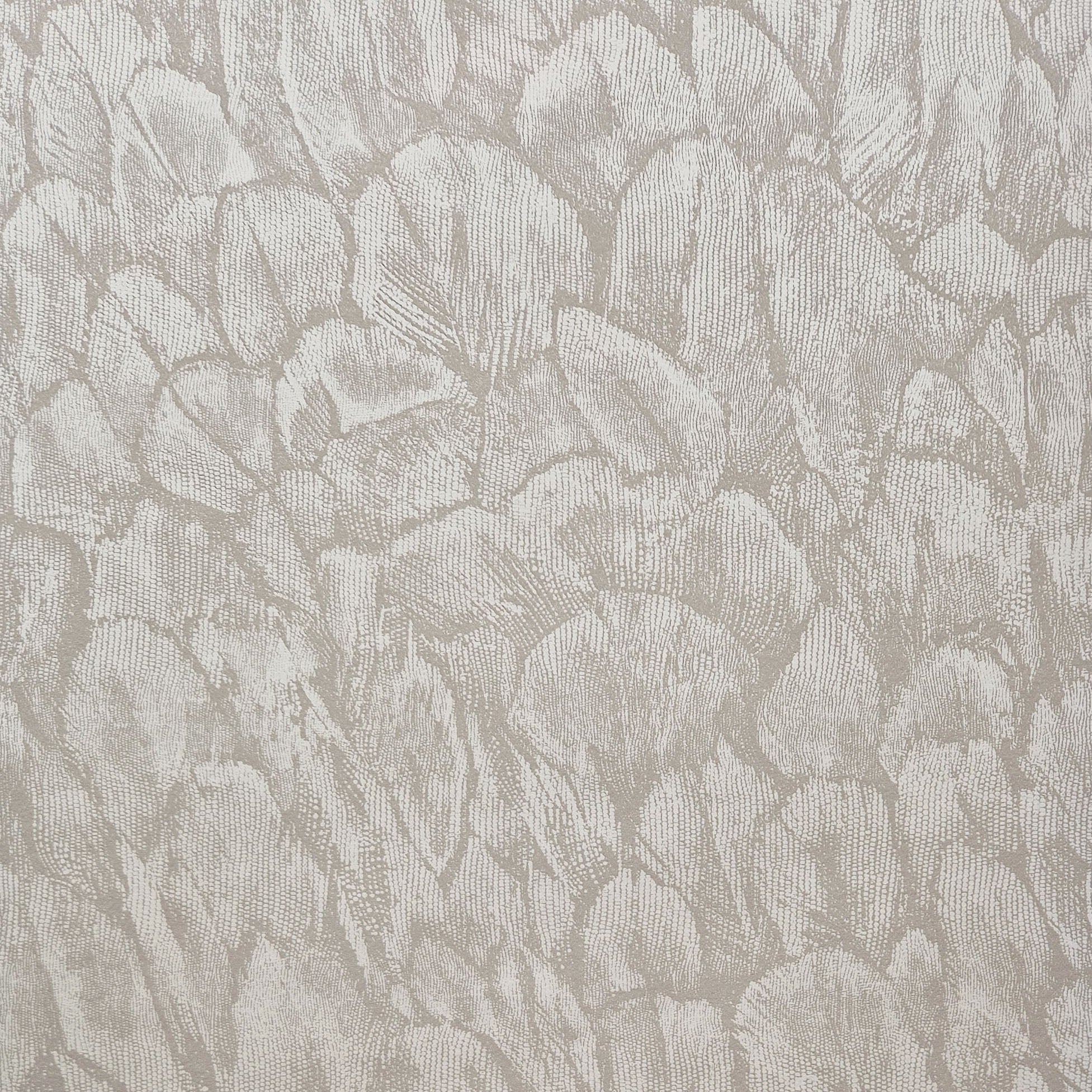 Tranquil Pearl Cream Luxury Feather Wallpaper