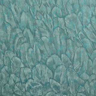 Tranquil Seafoam Green Luxury Feather Wallpaper