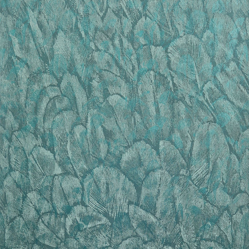 Tranquil Seafoam Green Luxury Feather Wallpaper