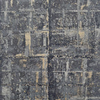 Patina Jet Black Luxury Textured Wallpaper