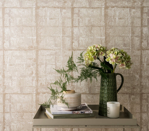 Patina Pearl Neutral Luxury Textured Wallpaper