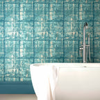 Patina Seafoam Green Luxury Textured Wallpaper