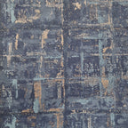 Patina Lagoon Blue Luxury Textured Wallpaper