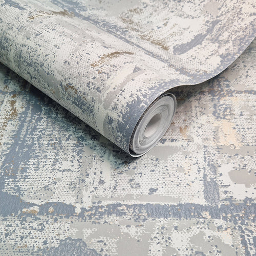 Patina Mist Grey Luxury Textured Wallpaper
