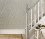 Pebble Mist Silver Luxury Patterned Wallpaper