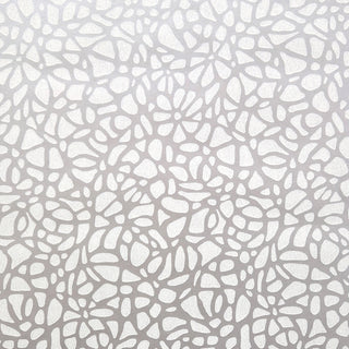 Pebble Mist Silver Luxury Patterned Wallpaper