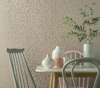 Pebble Beach Rose Gold Luxury Patterned Wallpaper