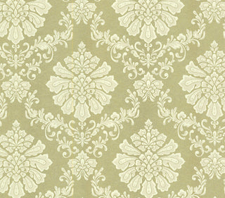 Broughton Gold Metallic Luxury Damask Wallpaper
