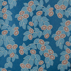 Rosetta Midnight Blue Luxury Leaf Wallpaper