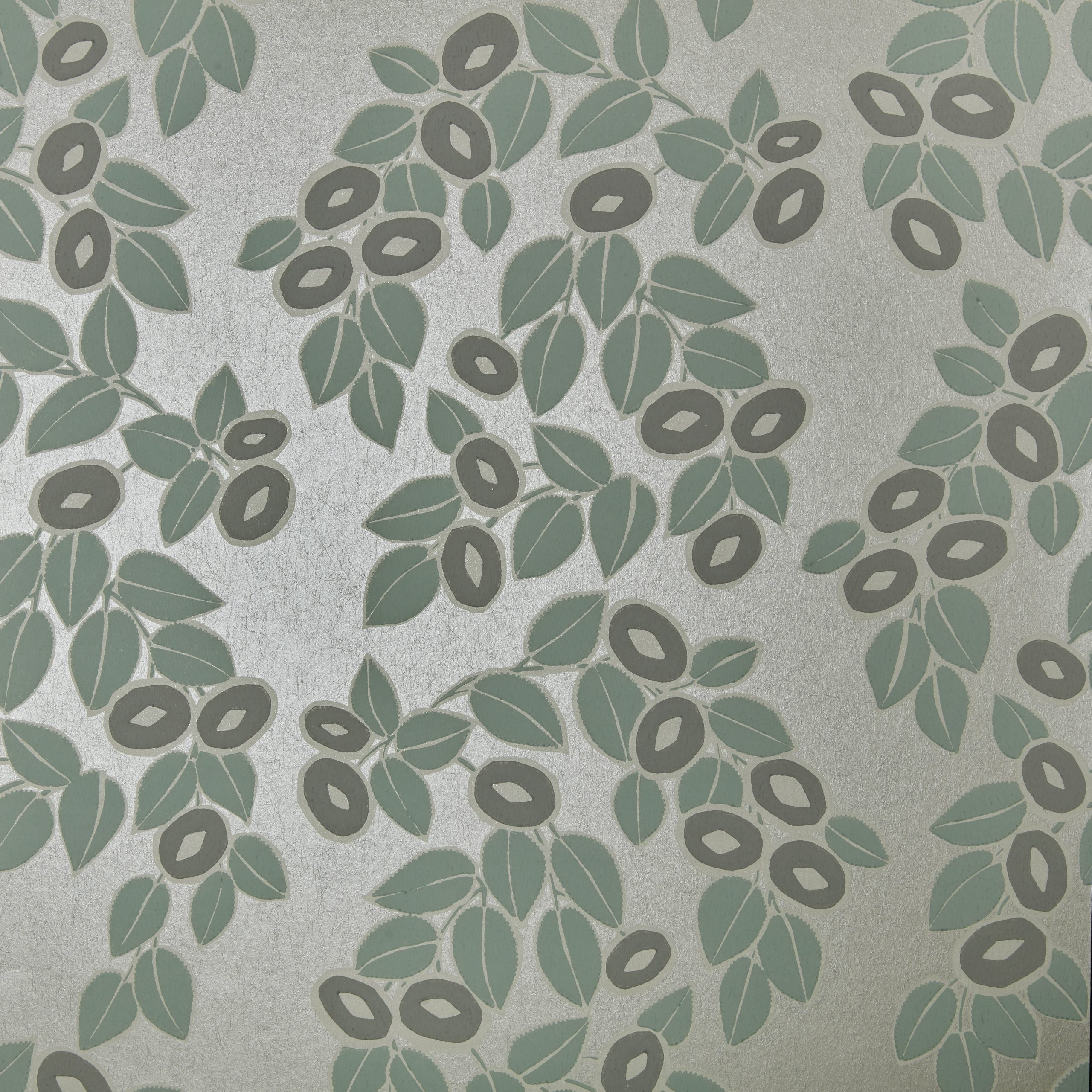 Rosetta Neo Mint Green Luxury Leaf Wallpaper