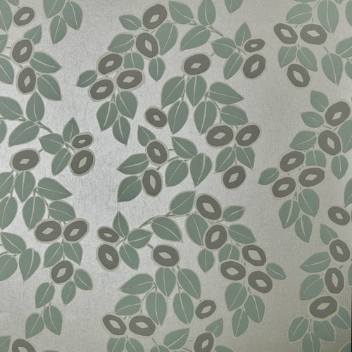 Rosetta Neo Mint Green Luxury Leaf Wallpaper
