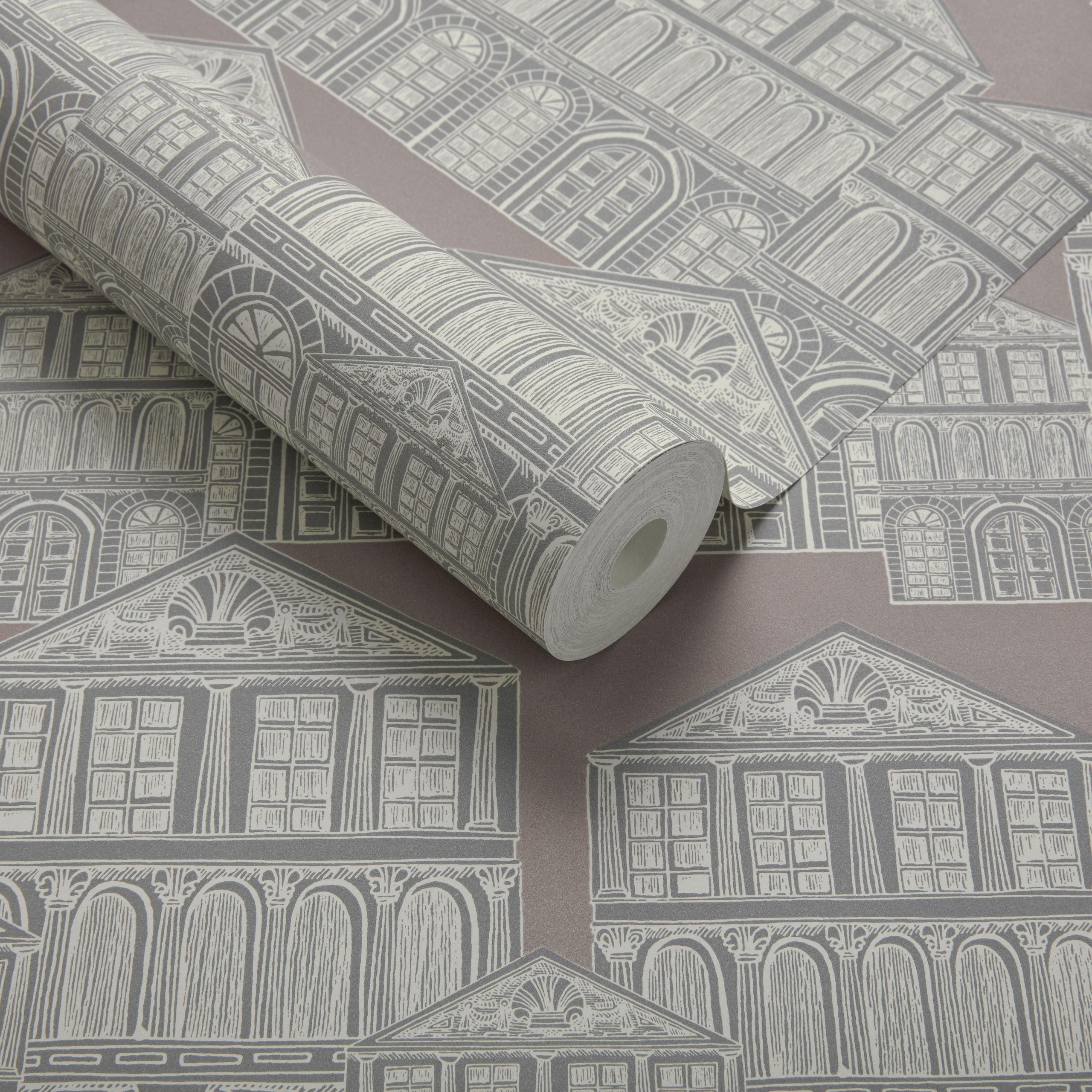 Maison Rose Pink Luxury Patterned Wallpaper