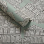 Maison Neo Mint Green Luxury Patterned Wallpaper