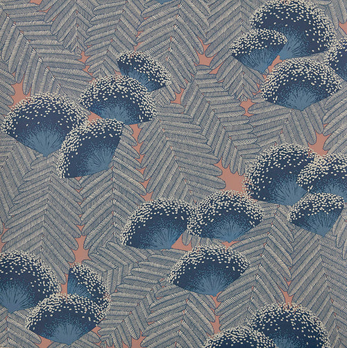 Clarice Soft Blue Luxury Art Deco Wallpaper