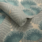 Clarice Emerald Green Luxury Art Deco Wallpaper