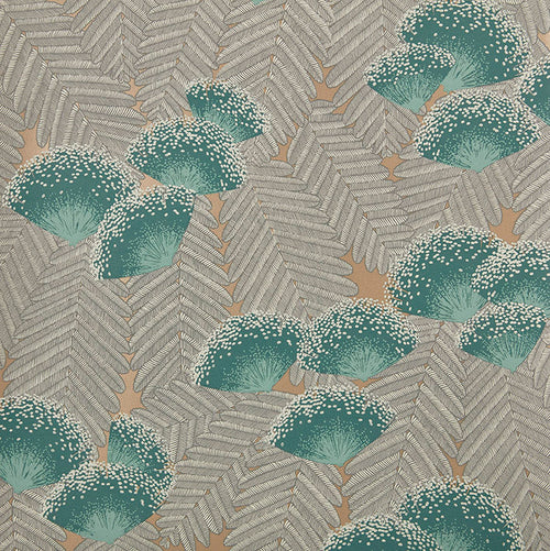 Clarice Emerald Green Luxury Art Deco Wallpaper