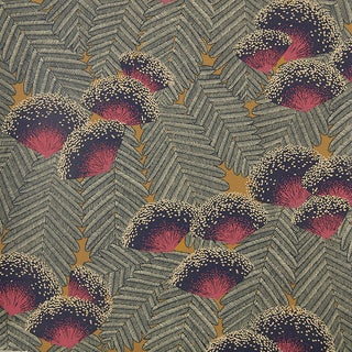 Clarice Jet Black Luxury Art Deco Wallpaper