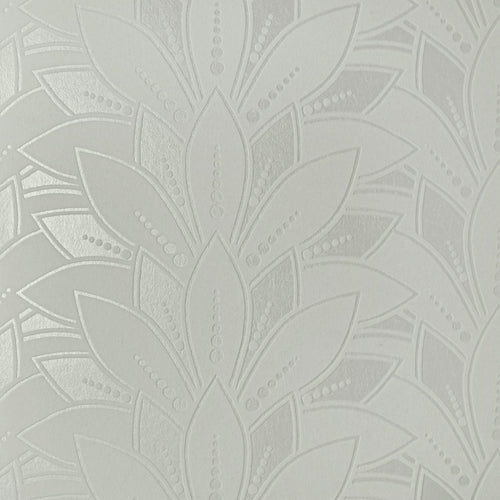 Astoria Ivory Cream Luxury Flock Wallpaper