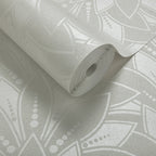 Astoria Pearl Cream Luxury Bead Wallpaper