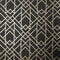 Metro Jet Black and Gold Luxury Geometric Wallpaper