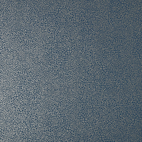 Emile Midnight Blue Luxury Crackle Wallpaper