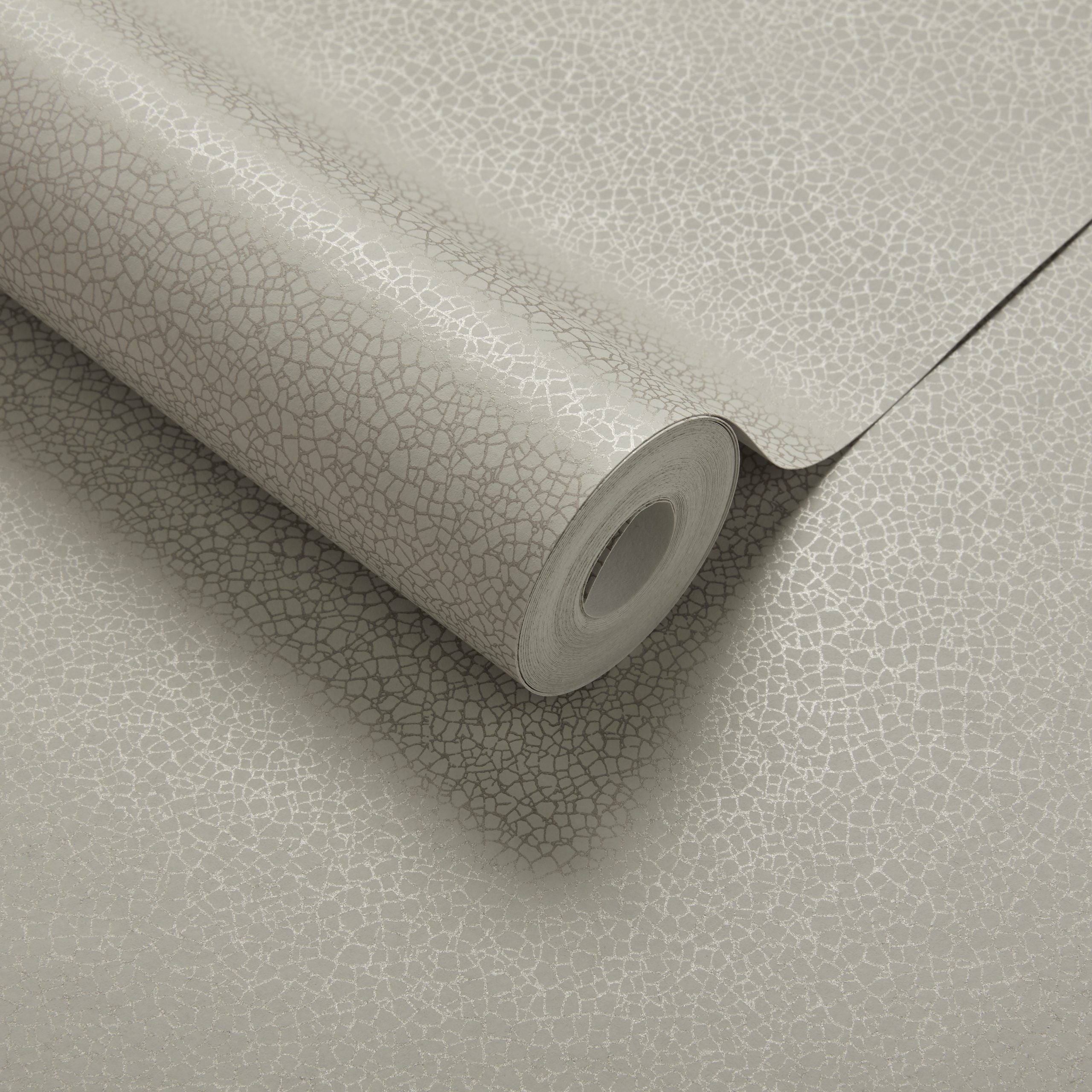 Emile Sand Neutral Luxury Crackle Wallpaper